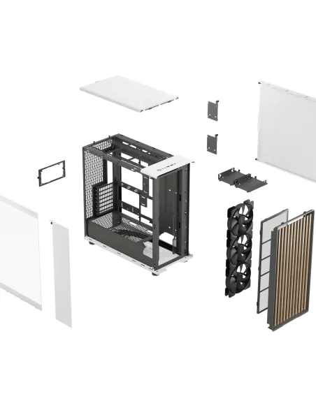 Fractal Design North XL Cristal Templado USB 3.2 Blanco