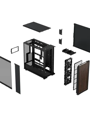 Fractal Design North XL Cristal Templado USB 3.2 Negro