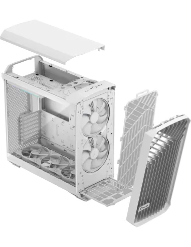 Fractal Design Torrent Cristal Templado E-ATX USB-C Blanco