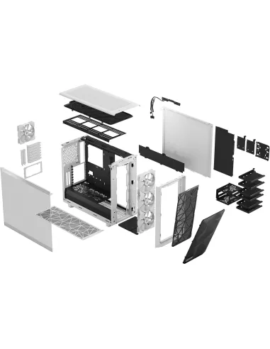 Fractal Design Meshify 2 RGB Cristal Templado USB 3.2 Blanco