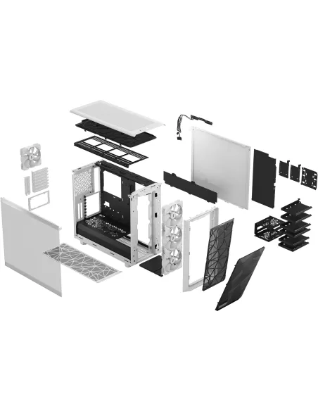 Fractal Design Meshify 2 RGB Cristal Templado USB 3.2 Blanco