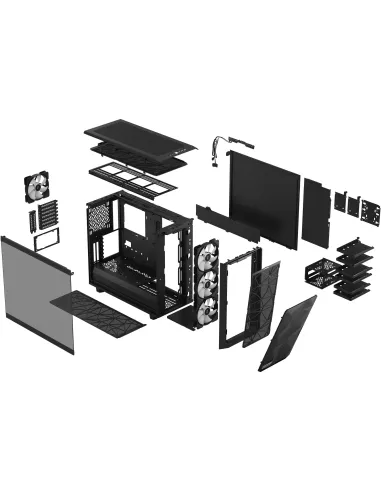 Fractal Design Meshify 2 RGB Cristal Templado USB 3.2 Negra