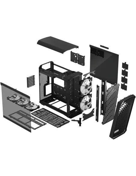 Fractal Design Torrent Cristal Templado USB-C Negro
