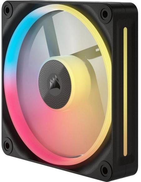 Corsair iCUE LINK LX120-R RGB Pack Triple Ventilador Suplementario PWM 120mm Negro