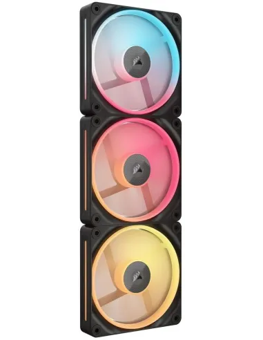 Corsair iCUE LINK LX120-R RGB Pack Triple Ventilador Suplementario PWM 120mm Negro