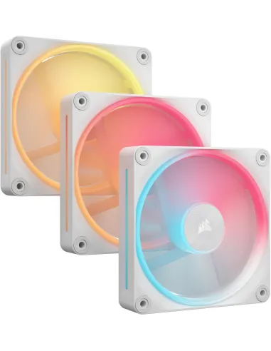 Corsair iCUE LINK LX120-R RGB Pack Triple Ventilador Suplementario PWM 120mm Blanco