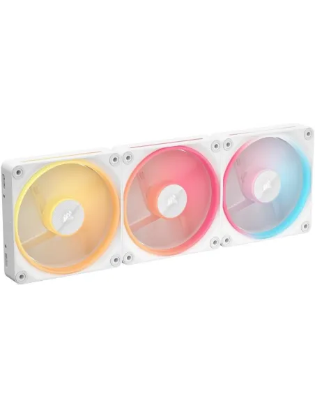 Corsair iCUE LINK LX120-R RGB Pack Triple Ventilador Suplementario PWM 120mm Blanco