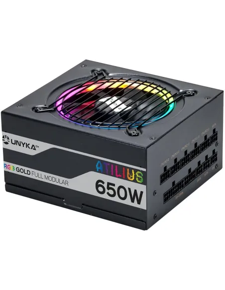 UNYKAch Atilius RGB 650W Eficiencia 90% Full Modular