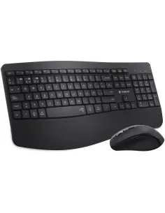 Subblim COMBO DUAL OFFICE PROWAVE BLACK Kit de Teclado y Ratón Inalámbricos Negros-1396095