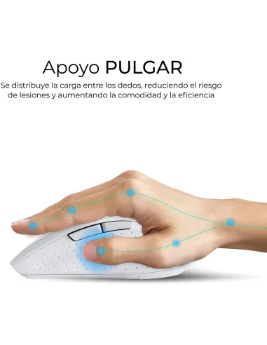 Subblim COMBO DUAL OFFICE PROWAVE WHITE Kit de Teclado y Ratón Inalámbricos Blancos