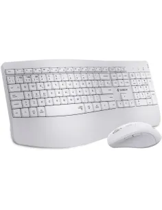 Subblim COMBO DUAL OFFICE PROWAVE WHITE Kit de Teclado y Ratón Inalámbricos Blancos-1396094