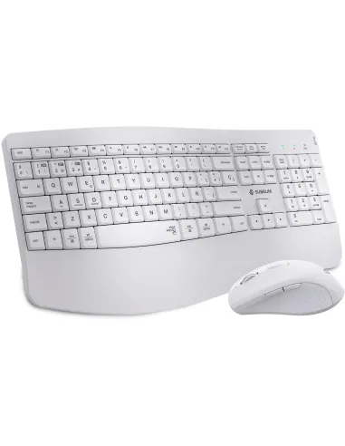 Subblim COMBO DUAL OFFICE PROWAVE WHITE Kit de Teclado y Ratón Inalámbricos Blancos