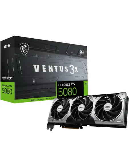 MSI GeForce RTX 5080 VENTUS 3X OC 16GB GDDR7 Reflex 2 RTX AI DLSS4