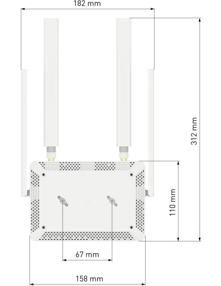 Keenetic Runner 4G KN-2211-01-EU Router 4G Wi-Fi N300 Mesh 4 Puertos WPA3 VPN