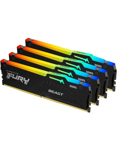 Kingston FURY Beast RGB KF556C40BBAK4-128 DDR5 5600MHz 128 GB (4x32GB) CL40 Negro