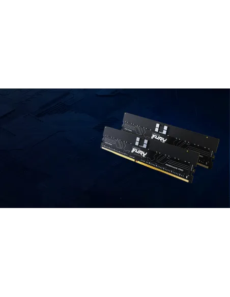 Kingston Fury Renegade Pro KF564R32RBE2K4-128 DDR5 ECC 6400MHz 128GB (4x32GB) AMD Expo Negra