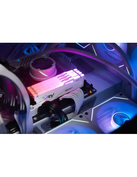 Kingston FURY Beast RGB KF560C30BWEA-16 DDR5 6000MHz 16GB CL30 AMD Expo Blanca