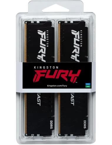 Kingston Fury Beast KF560C30BBEK2-32 DDR5 6000MHz 32GB (2x16GB) CL30 AMD Expo Negra