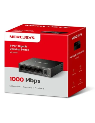 Mercusys MS105GS Switch Gigabit de Sobremesa 5 Puertos RJ-45
