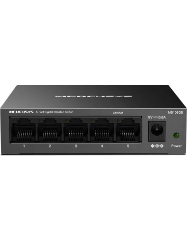 Mercusys MS105GS Switch Gigabit de Sobremesa 5 Puertos RJ-45