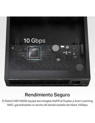 Mercusys MS105GS Switch Gigabit de Sobremesa 5 Puertos RJ-45
