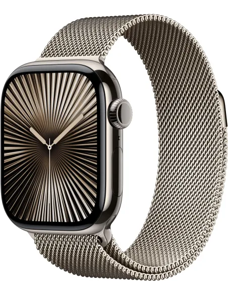 Apple Watch Series 10 MWXF3QL/A GPS 42mm Caja Titanio con Correa Milanese Loop Acero Inoxidable M/L