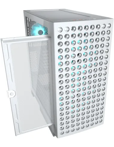 Cougar Airface ECO RGB Midi Tower Cristal Templado USB 3.2 Blanca