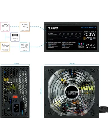TooQ TQXGEII-700SAP 700W 80 Plus Bronze