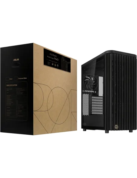 Asus ProArt PA401 Wood TG PWM ATX Cristal Templado USB-C Negra