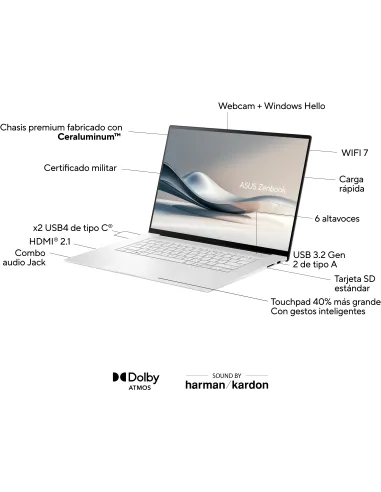 Asus Zenbook S 16 OLED UM5606WA-RK370W Copilot PC+ AMD Ryzen AI 9 370/32GB/2TB SSD/16" W11 Home