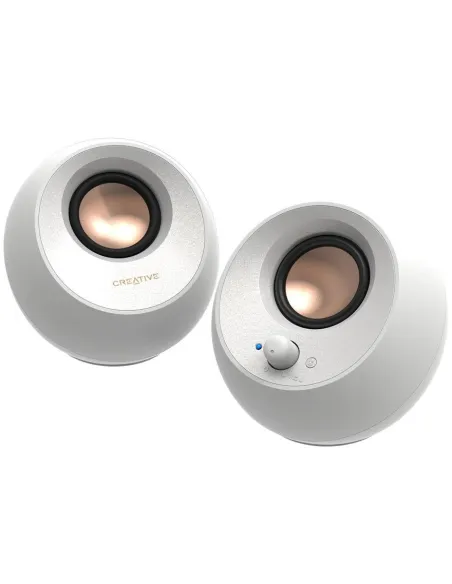 Creative Pebble V3 51MF1700AA002 Altavoces Inalámbricos Bluetooth 5.0 Blancos