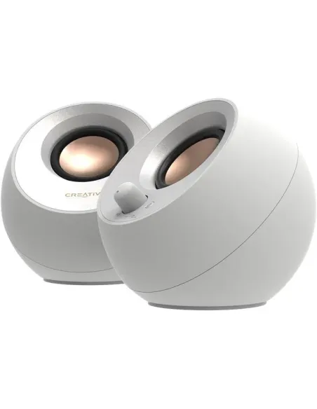 Creative Pebble V3 51MF1700AA002 Altavoces Inalámbricos Bluetooth 5.0 Blancos
