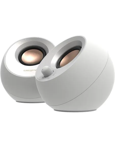 Creative Pebble V3 51MF1700AA002 Altavoces Inalámbricos Bluetooth 5.0 Blancos