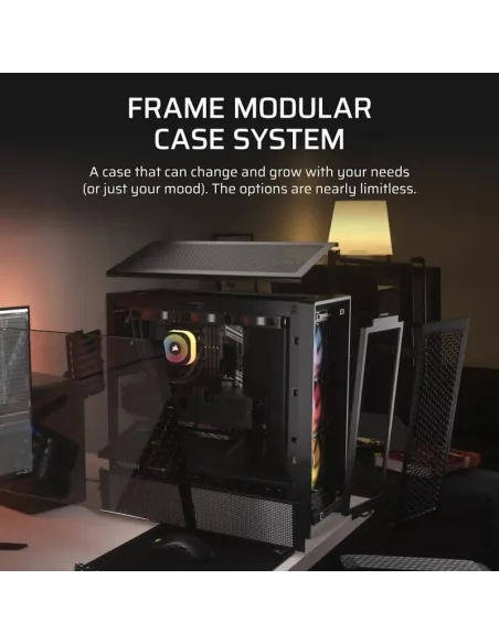 Corsair Frame 4000D RS ARGB Cristal Templado USB 3.2 Negra