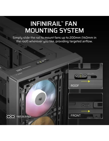 Corsair Frame 4000D RS ARGB Cristal Templado USB 3.2 Negra