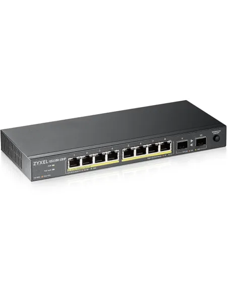 Zyxel GS1100-10HP v2 Switch PoE 8 Puertos Ethernet + 2 Puertos SFP
