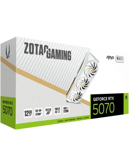 Zotac Gaming GeForce RTX 5070 AMP White Edition 12GB GDDR7 Reflex 2 RTX AI DLSS4