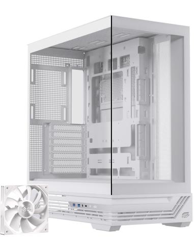 Einarex Prisma S800 Core White Midi Tower Cristal Templado USB 3.2 Blanco