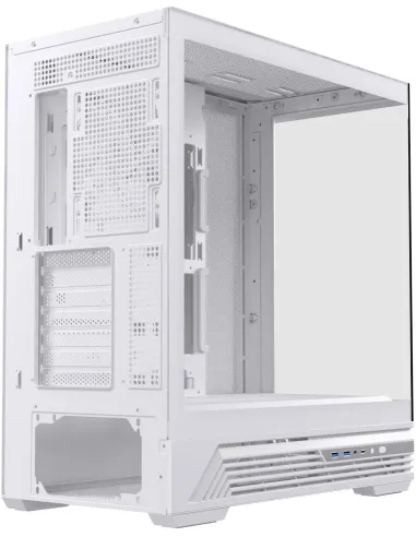 Einarex Prisma S800 Core White Midi Tower Cristal Templado USB 3.2 Blanco