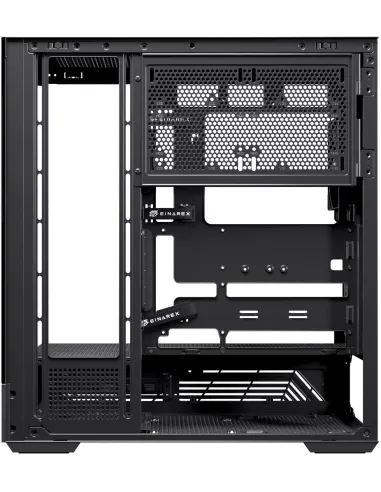 Einarex Prisma S800 Core Black Midi Tower Cristal Templado USB 3.2 Negro