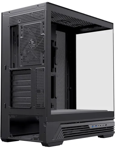 Einarex Prisma S800 Core Black Midi Tower Cristal Templado USB 3.2 Negro