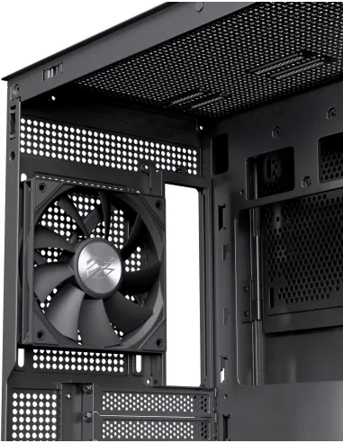 Einarex Prisma S800 Core Black Midi Tower Cristal Templado USB 3.2 Negro