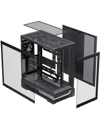 Einarex Prisma S800 Core Black Midi Tower Cristal Templado USB 3.2 Negro