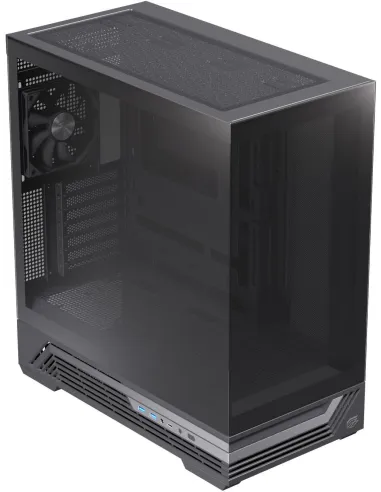 Einarex Prisma S800 Core Black Midi Tower Cristal Templado USB 3.2 Negro