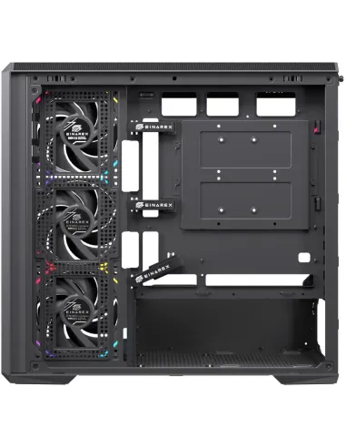 Einarex Cenit ZM800 Core RGB Black Midi Tower Cristal Templado USB 3.2 Negro