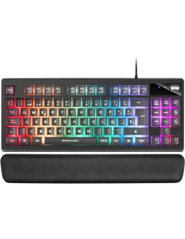 Mars Gaming MKAXES Teclado TKL H-Mech RGB Reposamuñecas Negro