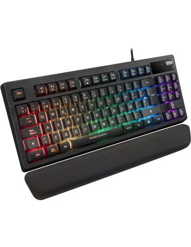 Mars Gaming MKAXES Teclado TKL H-Mech RGB Reposamuñecas Negro