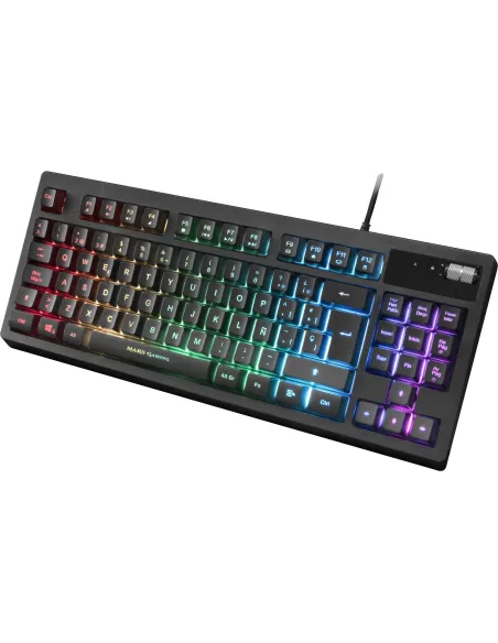 Mars Gaming MKAXES Teclado TKL H-Mech RGB Reposamuñecas Negro
