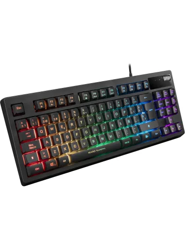 Mars Gaming MKAXES Teclado TKL H-Mech RGB Reposamuñecas Negro