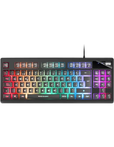 Mars Gaming MKAXES Teclado TKL H-Mech RGB Reposamuñecas Negro
